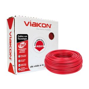 Cable Calibre 16 100 Mts Rojo Viakon Elektron