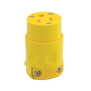 Conector de PVC, 15 A, amarillo. 515CV-000 Leviton