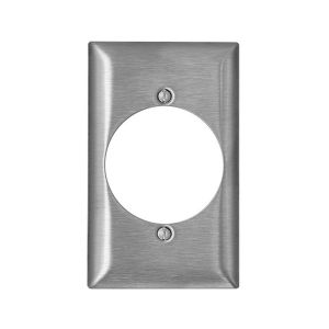 Placa de pared con abertura única de 5 cm, acero inoxidable magnético. SL723-000 Leviton