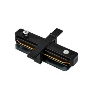 Conector para riel tipo I de sobreponer, color negro. ACC-TRACK-S-I Megamex