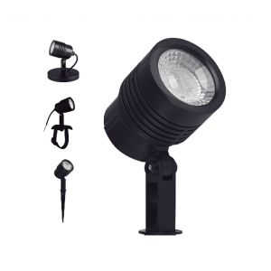 Lámpara LED multifuncional para jardín, negro, 3000K. YARDLIGHT Megamex