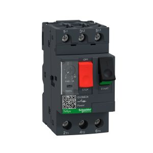 Interruptor de motor, 3 polos, trifásico. GV2ME05 Schneider Electric