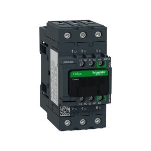 Contactor 3 polos, 40 A, bobina 100-250V AC-VDC. LC1D40AKUE Schneider Electric