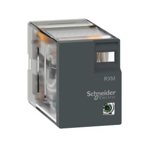 Relevador de enchufe en miniatura, 5 A, 230 V CA, sin LED. RXM2LB1P7 Schneider Electric