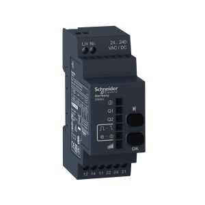 Receptor programable, 2 relés, 24-240 V AC/DC, 2 pulsadores, 6 LEDs. ZBRRA Schneider Electric