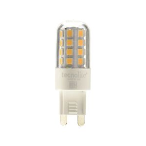 Foco LED tipo ampolleta, atenuable, 3 W, base G9. 3DG9LED65V300C Tecnolite