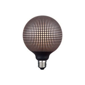 Foco LED vintage cristal poliácido, 4 W, base E27, negro. 4DG125LEDFC20V3D Tecnolite