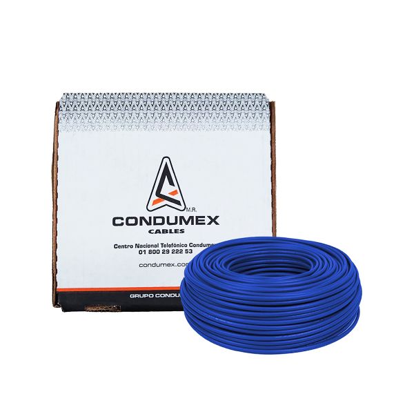 Caja 100 Mts Cable Azul Thw Cal 14 Awg Condumex Vinanel Xxi