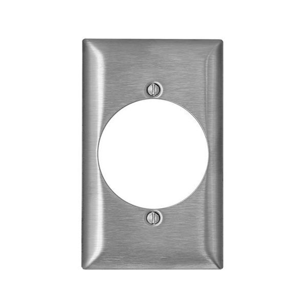 Placa de pared con abertura única de 5 cm, acero inoxidable magnético. SL723-000 Leviton