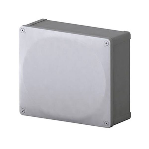 Caja estancas IP65, lados cerrados y placa con tornillos, gris. WDL3227S Royer