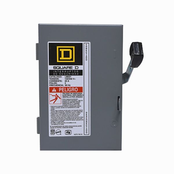 Interruptor De Seguridad 2 Polos 30 A Schneider Electric LM221