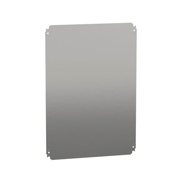 Placa de montaje ciega, 700 x 500 mm en chapa de acero galvanizado. NSYMM75 Schneider Electric