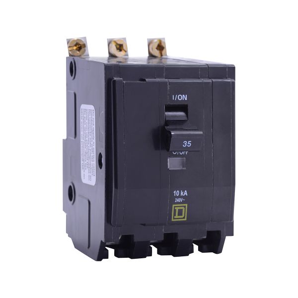 Interruptor termomagnético QOB, 3 polos, 60 A. Atornillable 10kA 120/240V. QOB360 Schneider Electric