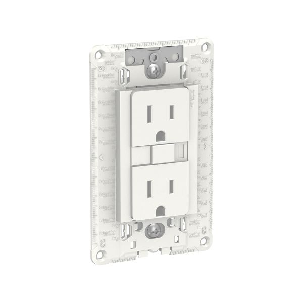 Contacto Dúplex 2 Polos + Tierra 15 A, 250 V, Blanco, S703270045 Schneider Electric