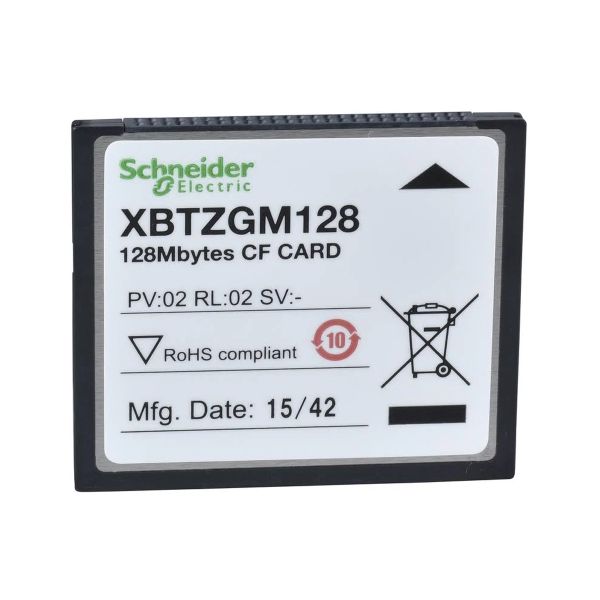 Tarjeta de memoria compact flash, 128 MB. XBTZGM128 Schneider Electric