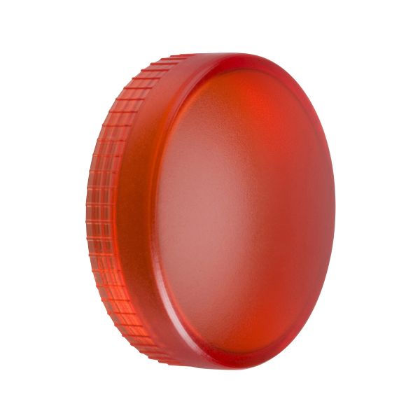 Lente lisa roja para luz de piloto circular Ø 22. ZBV014 Schneider Electric