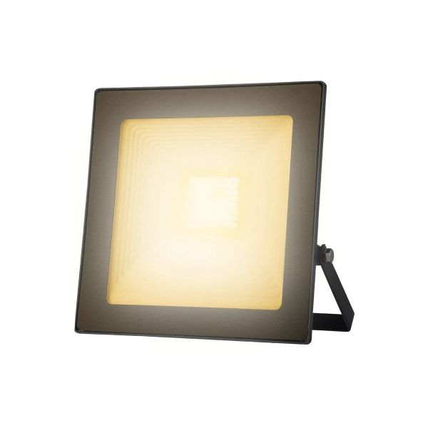 Reflector LED exterior 50 W, luz ámbar, negro. 50LQLEDT18MVN Tecnolite