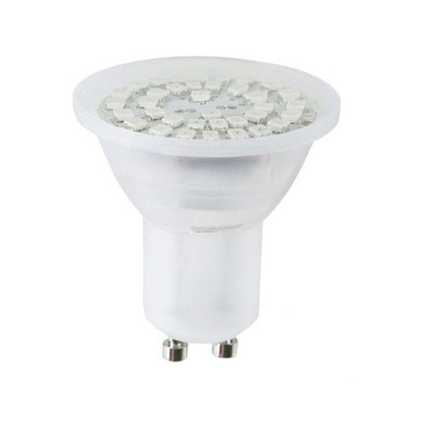 Foco LED 3 W, luz RGB en secuencia GU10. GU10-SMDLED/3WRGB Tecnolite