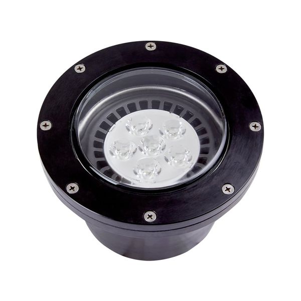 Lámpara de piso empotrable para exterior, 15 W, negro. H-615/NG Tecnolite