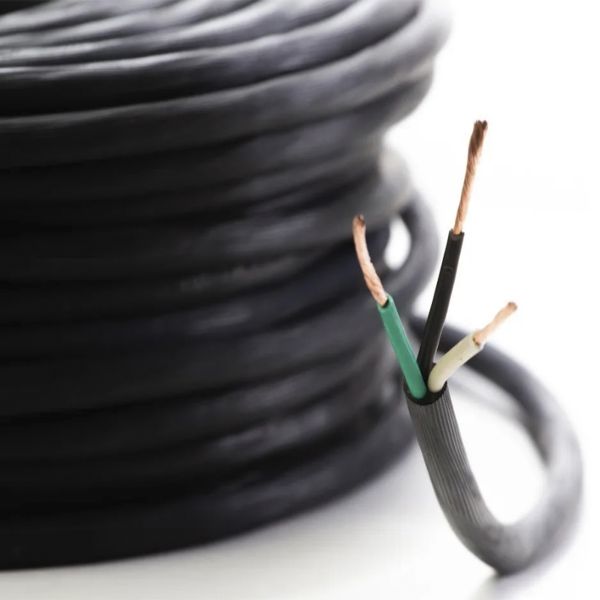 Cable Eléctrico de Uso Rudo 3 Hilos Calibre 12 AWG, Hasta 600 V
