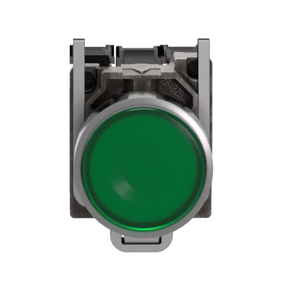 Interruptor Pulsador NC/NO LA16-11DN/J Con LED Verde 12V