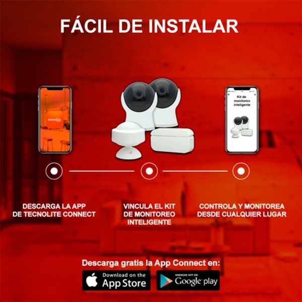 Kit Alarma Wifi Inteligen Sensor De Movimiento Control App