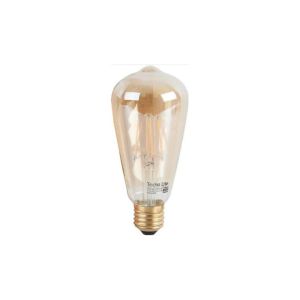 Foco vintage LED, luz suave cálida, base E27, 4.5 W, atenuable. 4DST64LEDFC27VH Tecnolite